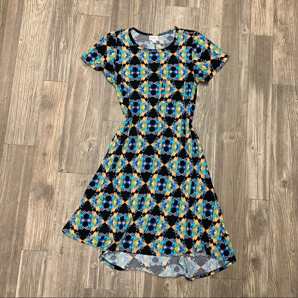 Carly dress black background